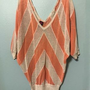 Small 2 BeBe Sparkling Cream and Peach Sweater